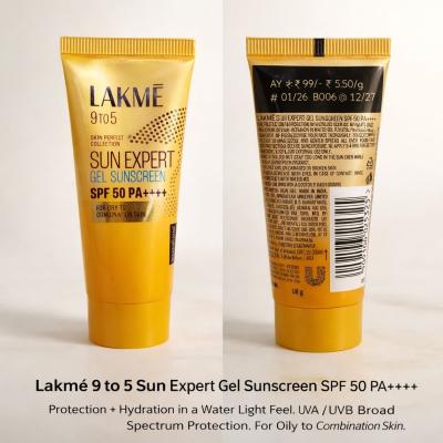 LAKME 9 TO 5 SUN EXPERT GEL SUNSCREEN SPF 50++++